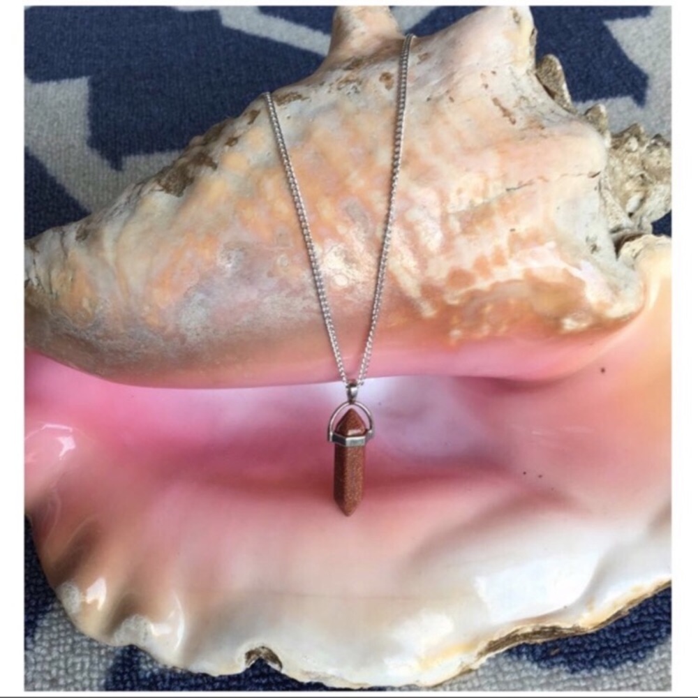 Goldstone Chakra Healing Necklace